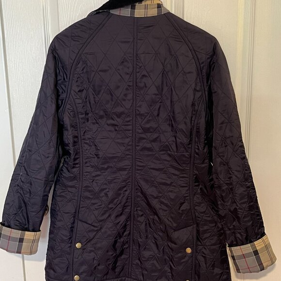 Barbour Beadnell Polarquilt Jacket (Women's Size US 6), Navy/Navy - Picture 3 of 9